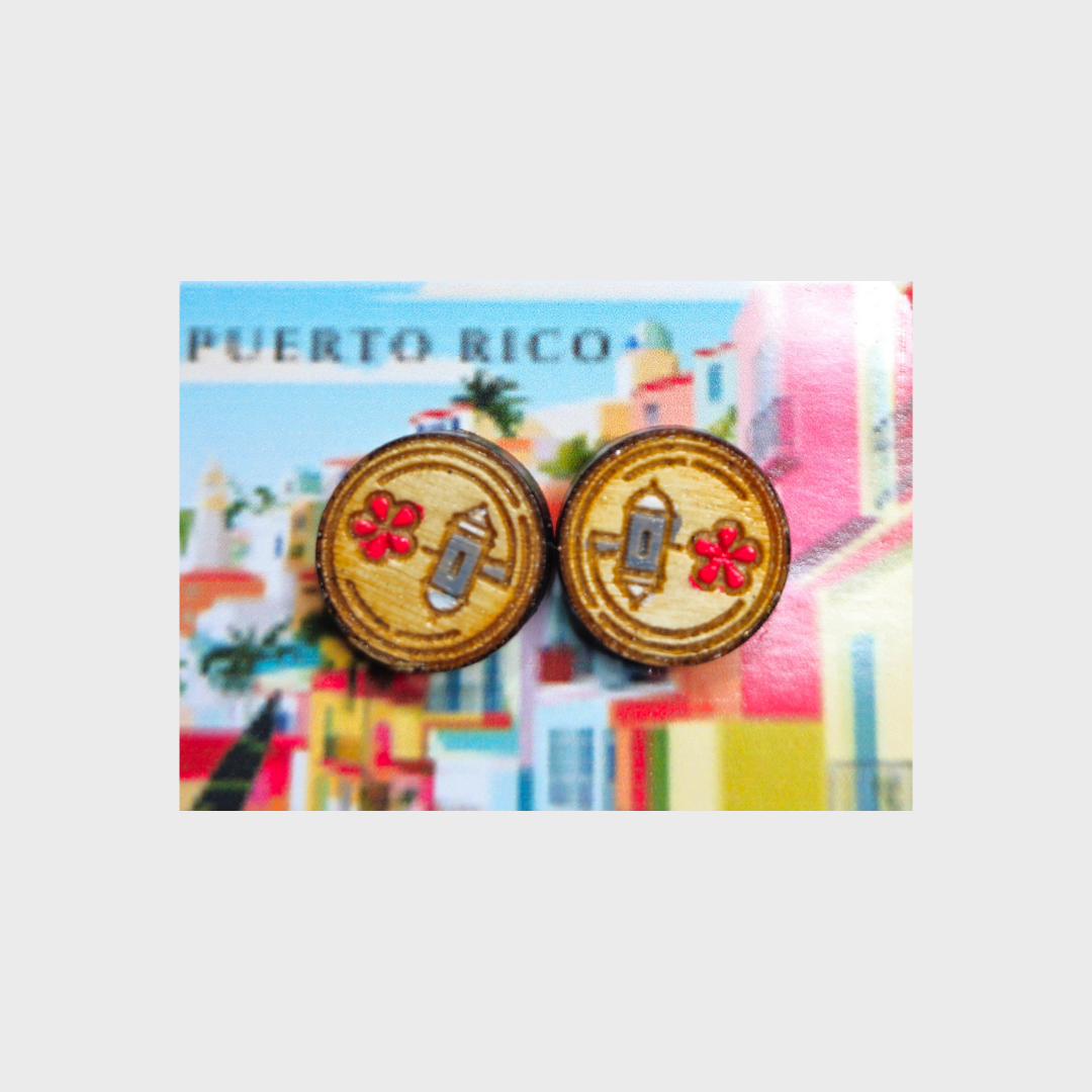 Maga Flower and Garita Earrings