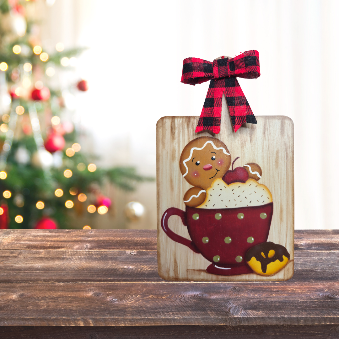 Gingerbread Cutting Board – Decorative or Personal Charcuterie Board