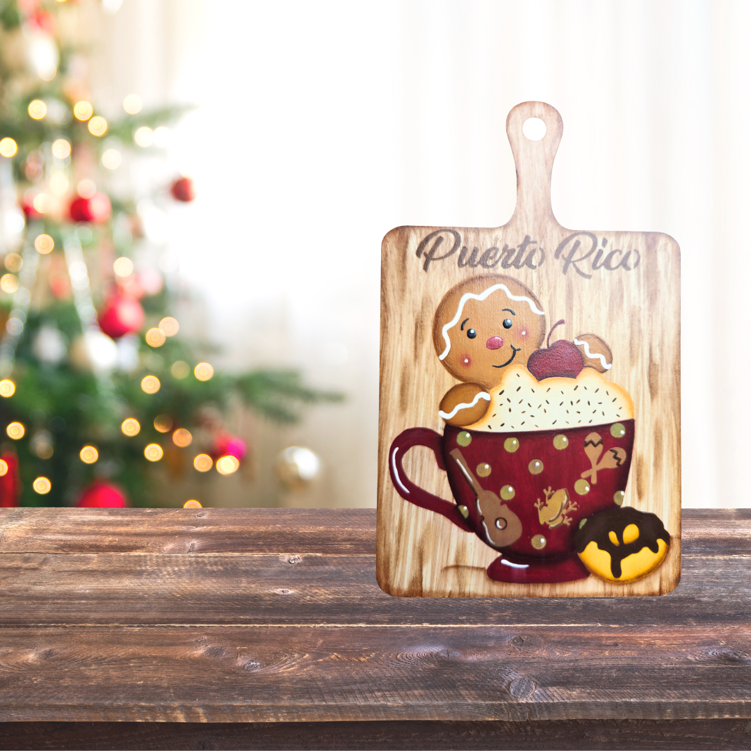 Gingerbread Cutting Board – Decorative or Personal Charcuterie Board