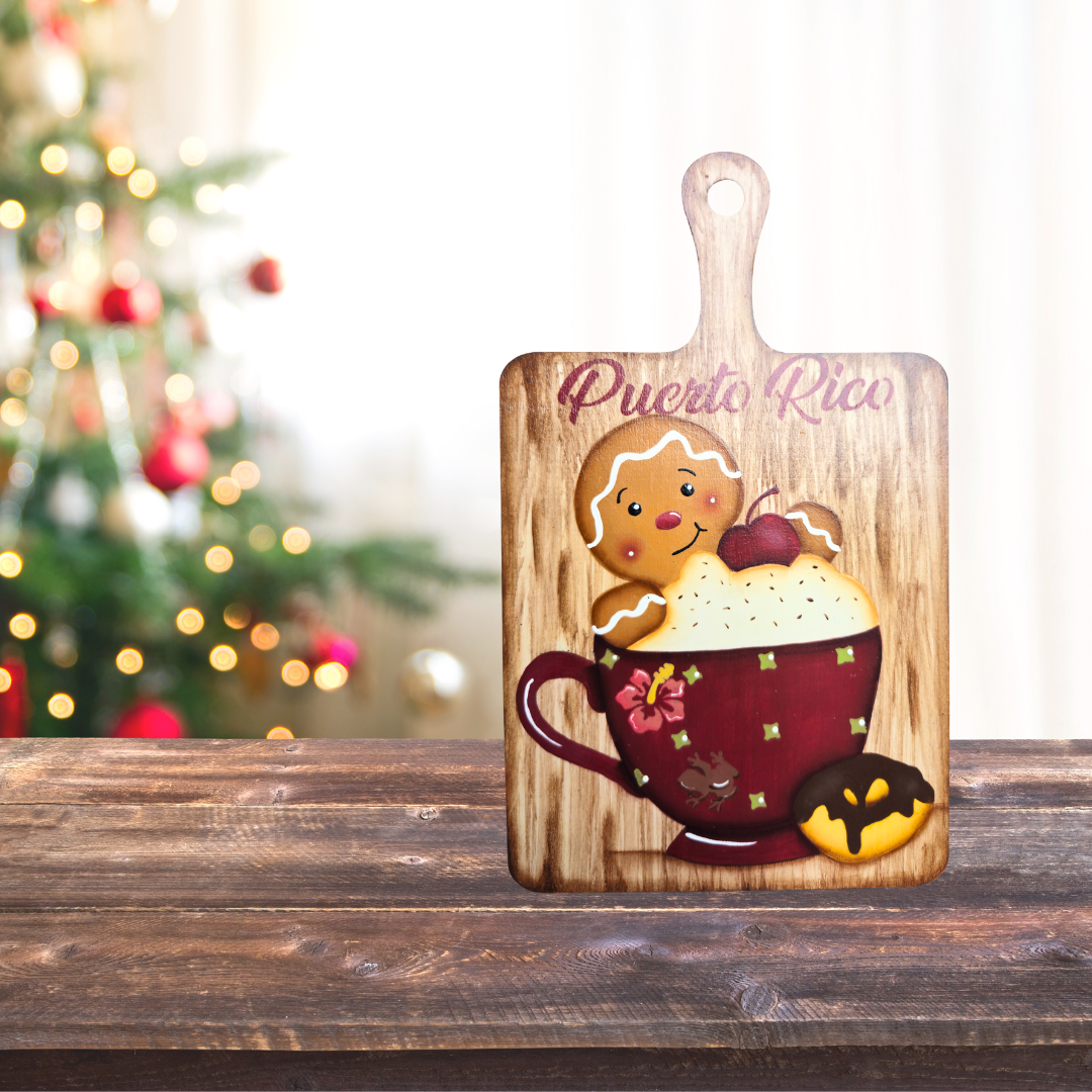 Gingerbread Cutting Board – Decorative or Personal Charcuterie Board