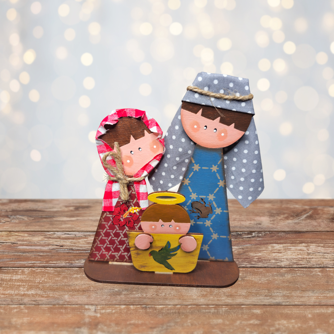 Rustic Puerto Rican Holy Family